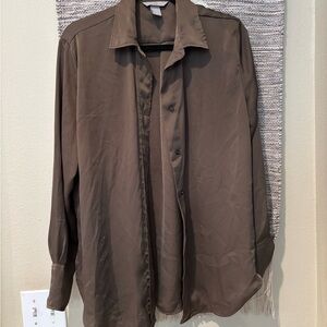 H&M Brown Lightweight Shirt Jacket